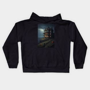 Haunted House Halloween Kids Hoodie